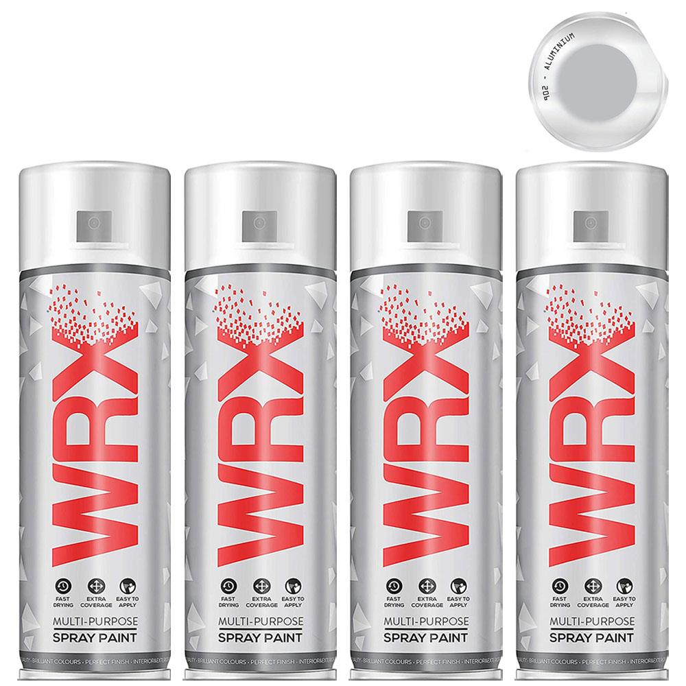 4X WRX Aluminium Spray Paint 400ml Spray Paint