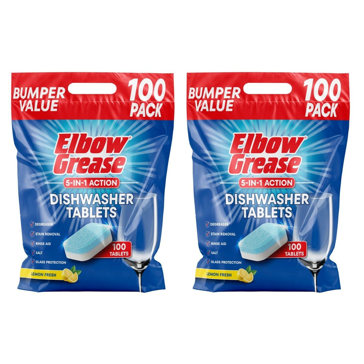 2X - Elbow Grease Dishwasher Tablets 100Pk