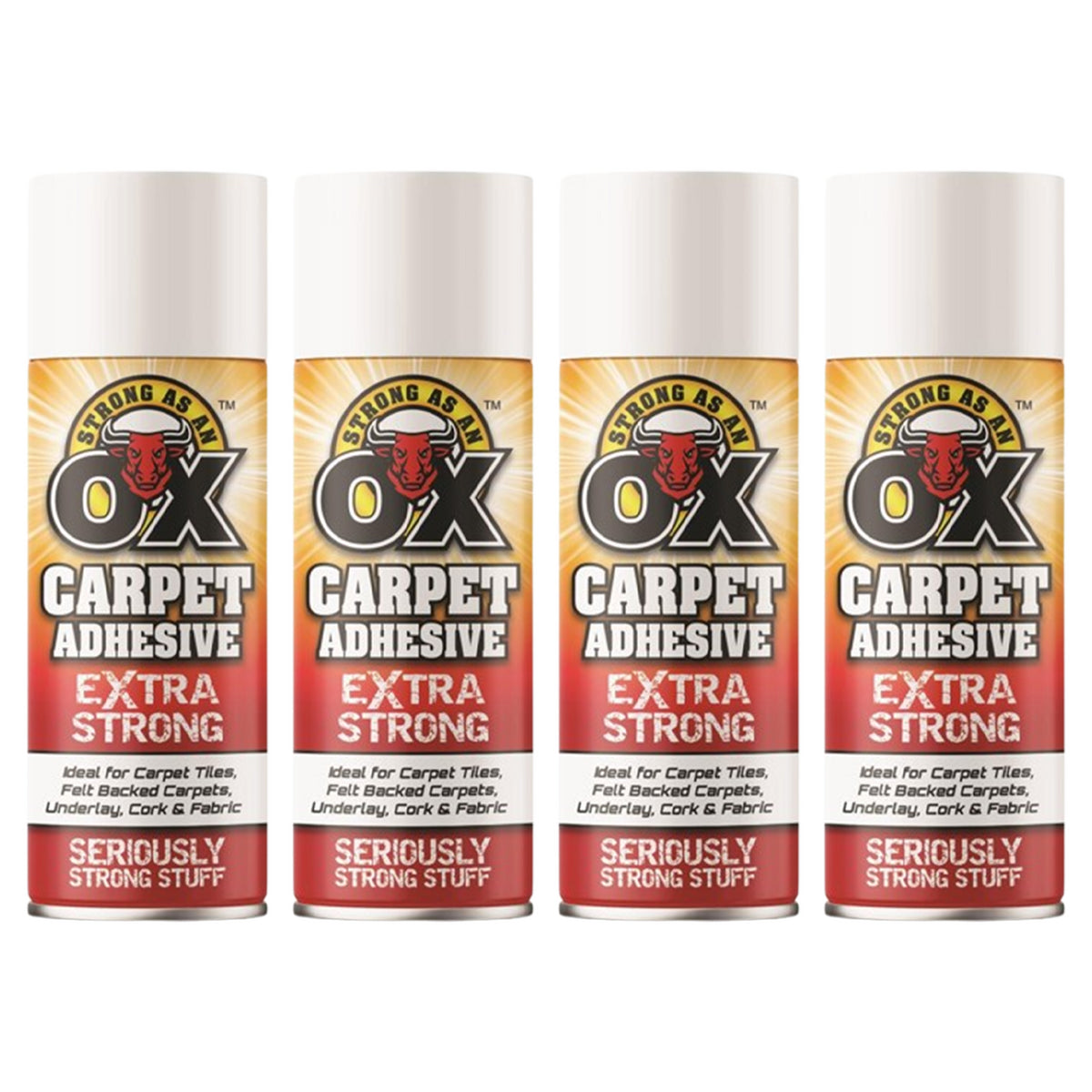 4X Strong As An Ox Carpet Adhesive Spray 500ml