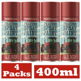 4X - Tractor Spray Paint Massey Ferguson Red 400ml Spray Paint