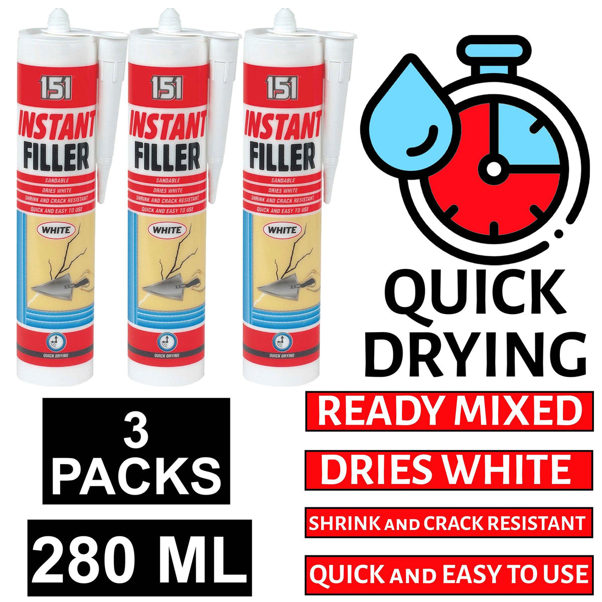 3X Instant Filler Cartridge 280ml