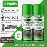2X 151 White Lithium Grease Long Lasting Protection 400ml