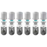 6X Overlay Silver Metallic 400ml Professional Spray Paint