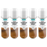 5X Overlay Clear Gloss Yacht Varnish Professional Spray Paint 400ml