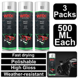 3X WRX High Gloss White Rally Paint 500ml Technical Spray
