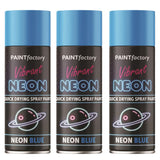 3X Paint Factory Blue Fluorescent Neon Spray Paint 200ml
