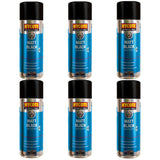6X Hycote Bodyshop Matt Black Spray Paint 400ml