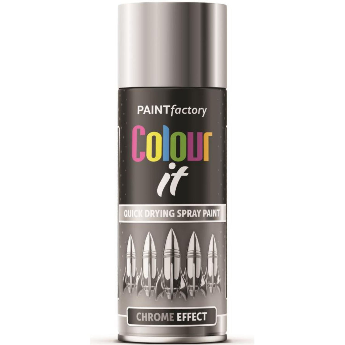 Paint Factory Chrome Effect Gloss Spray Paint 400ml