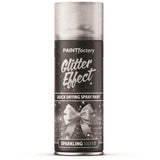 1X - Paint Factory Silver Glitter Effect Spray Paint 400ml