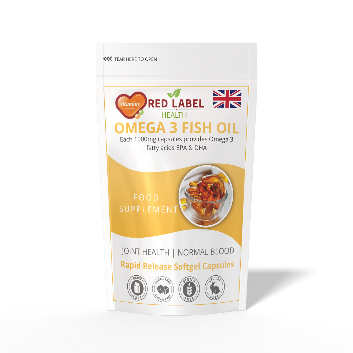 Omega 3 Fish Oil 1000mg - 270 Capsules