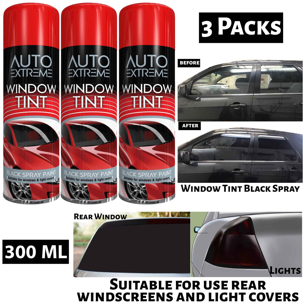 3X Auto Extreme Window Tint Spray 300ml