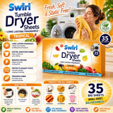 5X - Swirl Tumble Dryer Sheets Tropical 35Pk
