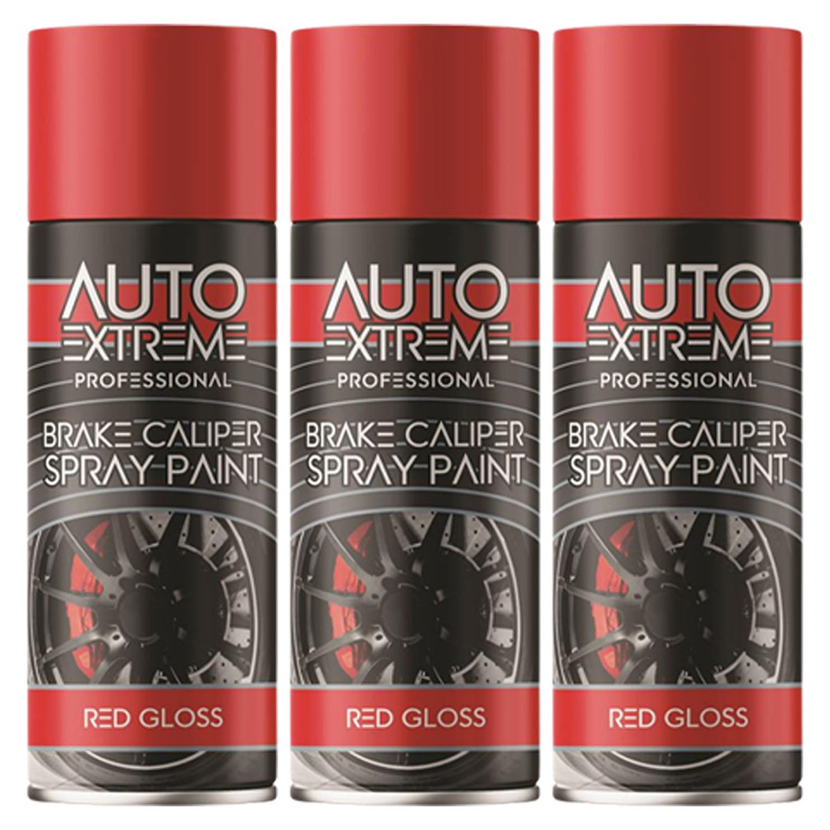 3X - Break Caliper Red Gloss Spray Paint 400ml Spray Paint