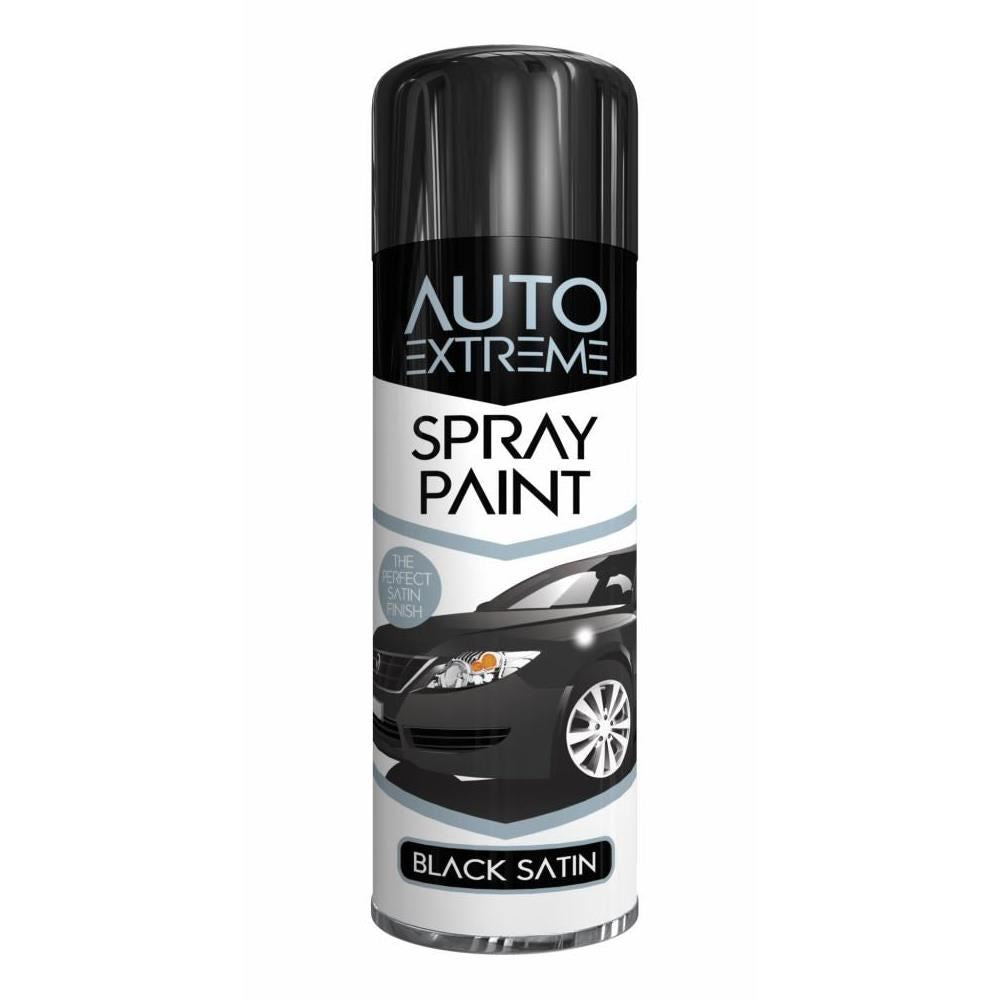 24X - Auto Extreme Black Satin Spray Paint 250ml
