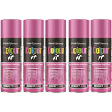 5X Paint Factory Pink Gloss Spray Paint 250ml