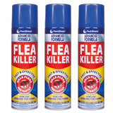 3X Household Flea Aerosol 200ml