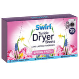 1X - Swirl Tumble Dryer Sheets Spring 35Pk
