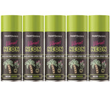 5X Paint Factory Neon Green Spray Paint 400ml