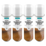 4X Overlay Clear Gloss Yacht Varnish Professional Spray Paint 400ml