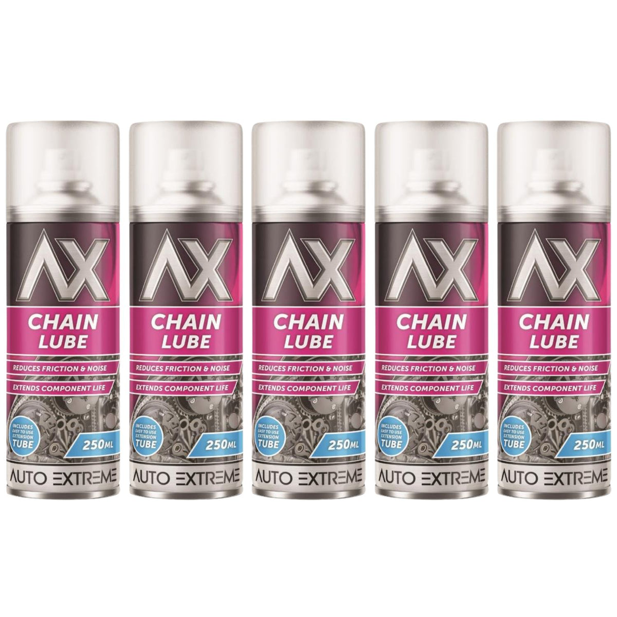 5X Chain Lube Spray 250ml