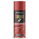 Paint Factory Crimson Red Gloss Spray Paint 400ml