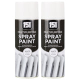 2X 151 White Gloss Spray Paint 400ml Spray Paint