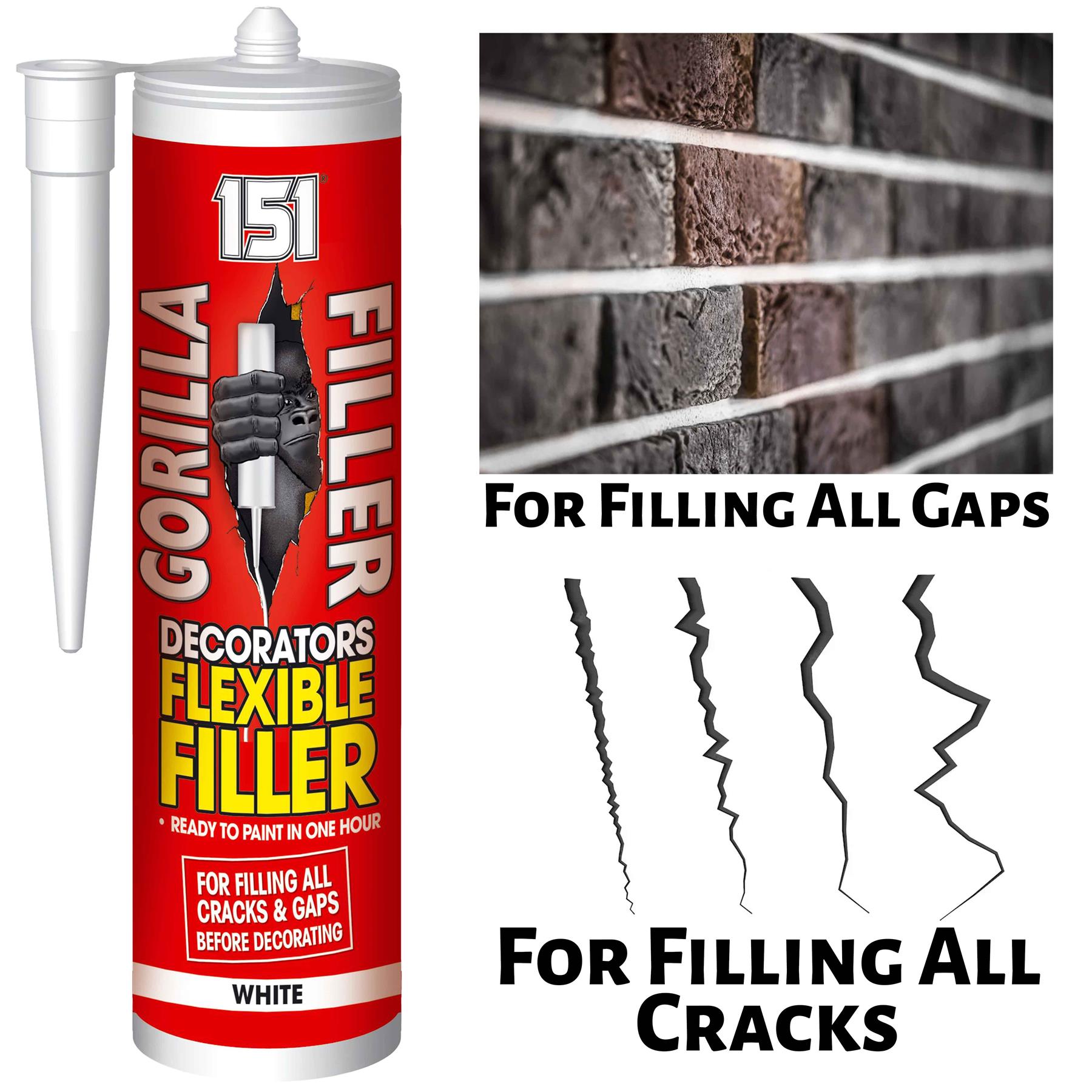 Gorilla Filler White 320ml Instant Filler