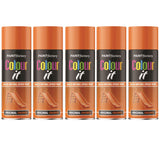 5X Paint Factory Original Orange Gloss Spray Paint 400ml
