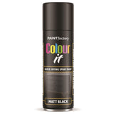 Paint Factory Black Matt Spray Paint 250ml