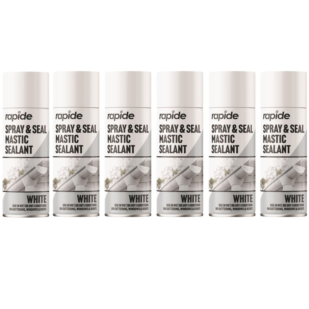 6X Rapide Spray And Seal 400ml White