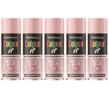 5X Paint Factory Bubblegum Pink Gloss Spray Paint 400ml