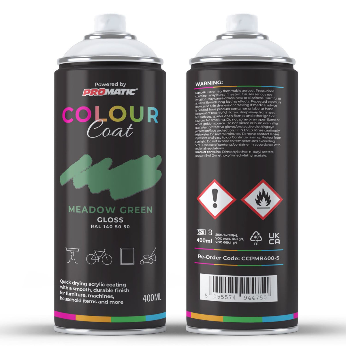 Meadow Green RAL 140 50 50 Gloss Spray Paint 400ml