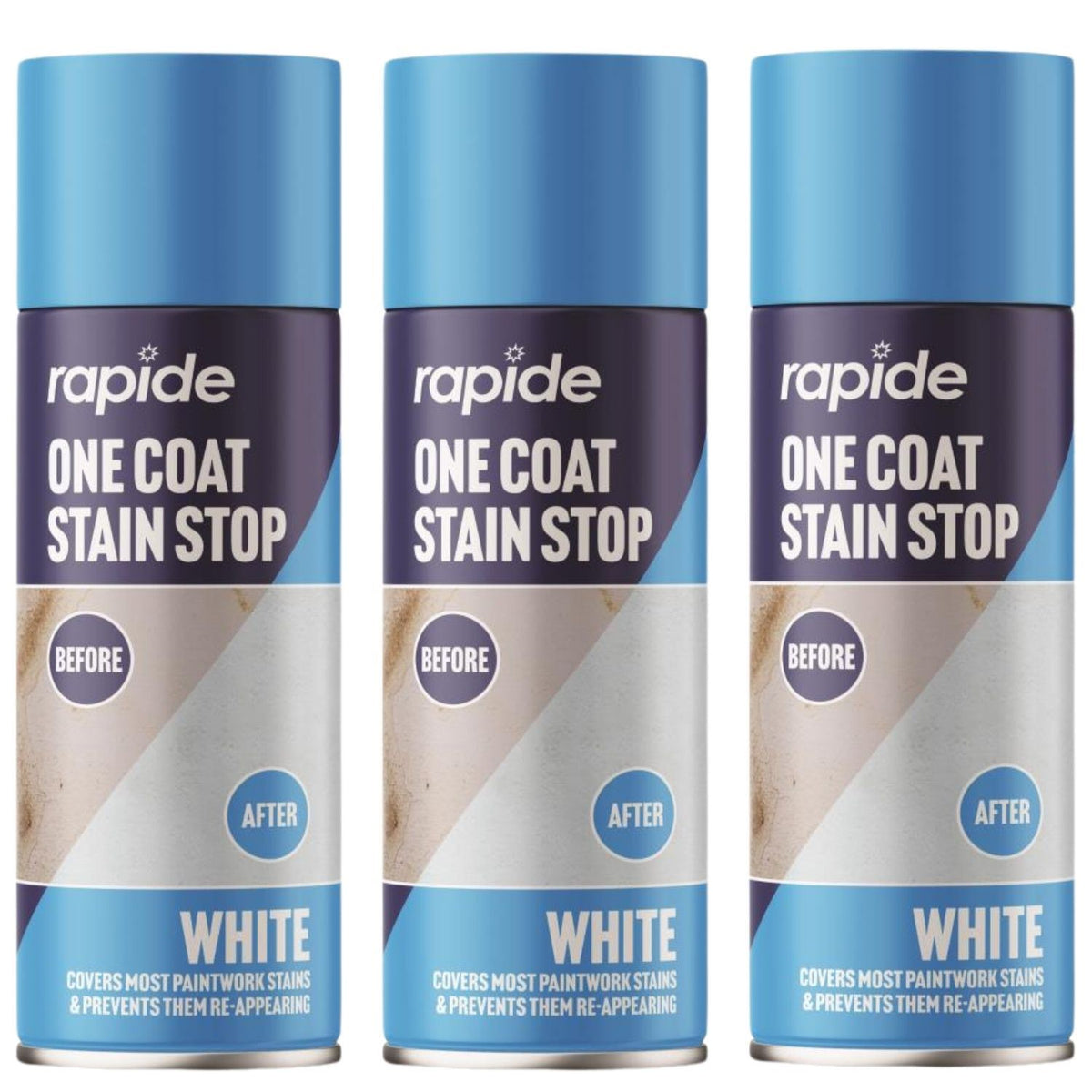 3X - Rapide One Coat Stain Stop 400ml Spray 400ml