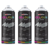 3X Grey Primer Matt Spray Paint 400ml