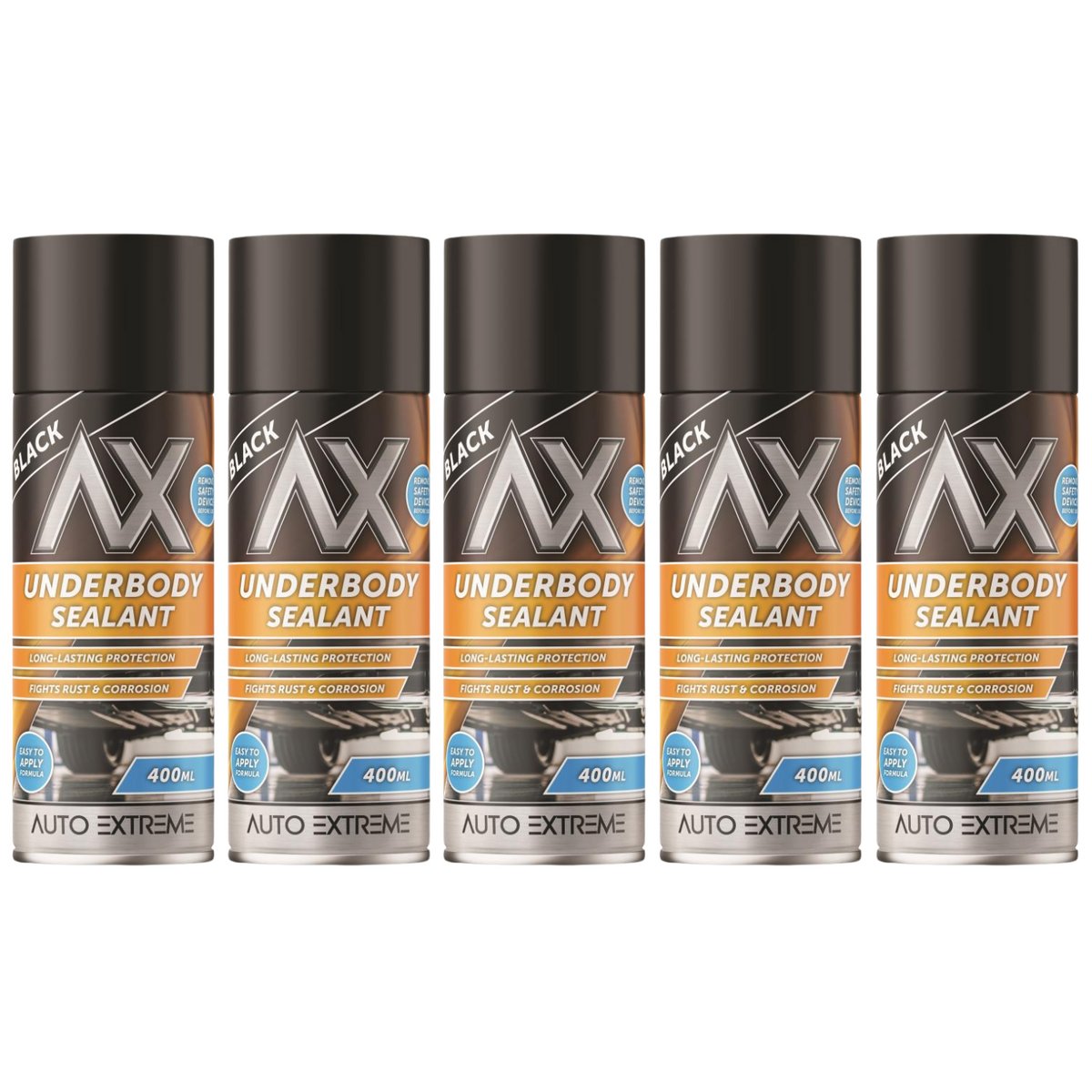 5X Underbody Sealant Black Spray 400ml