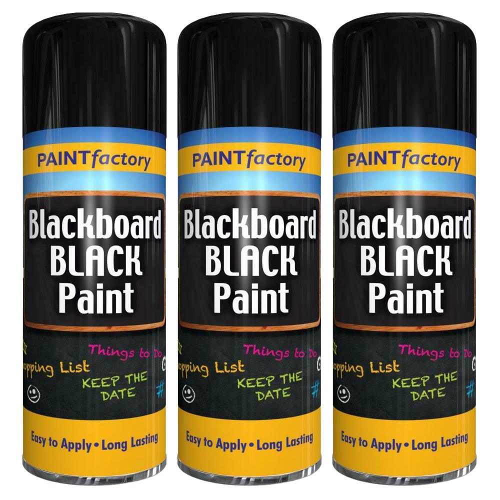 3X Paint Factory Blackboard Spray Paint 400ml
