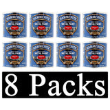 8X Hammerite Smooth Red Paint 250ml Tin Paint