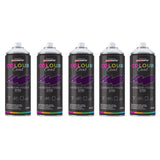5X Lavender Purple RAL 4007 Gloss Spray Paint 400ml