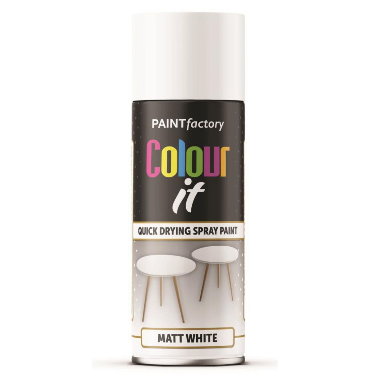 Paint Factory White Matt Spray Paint 400ml