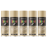 5X Paint Factory Ivory Silk Gloss Spray Paint 400ml