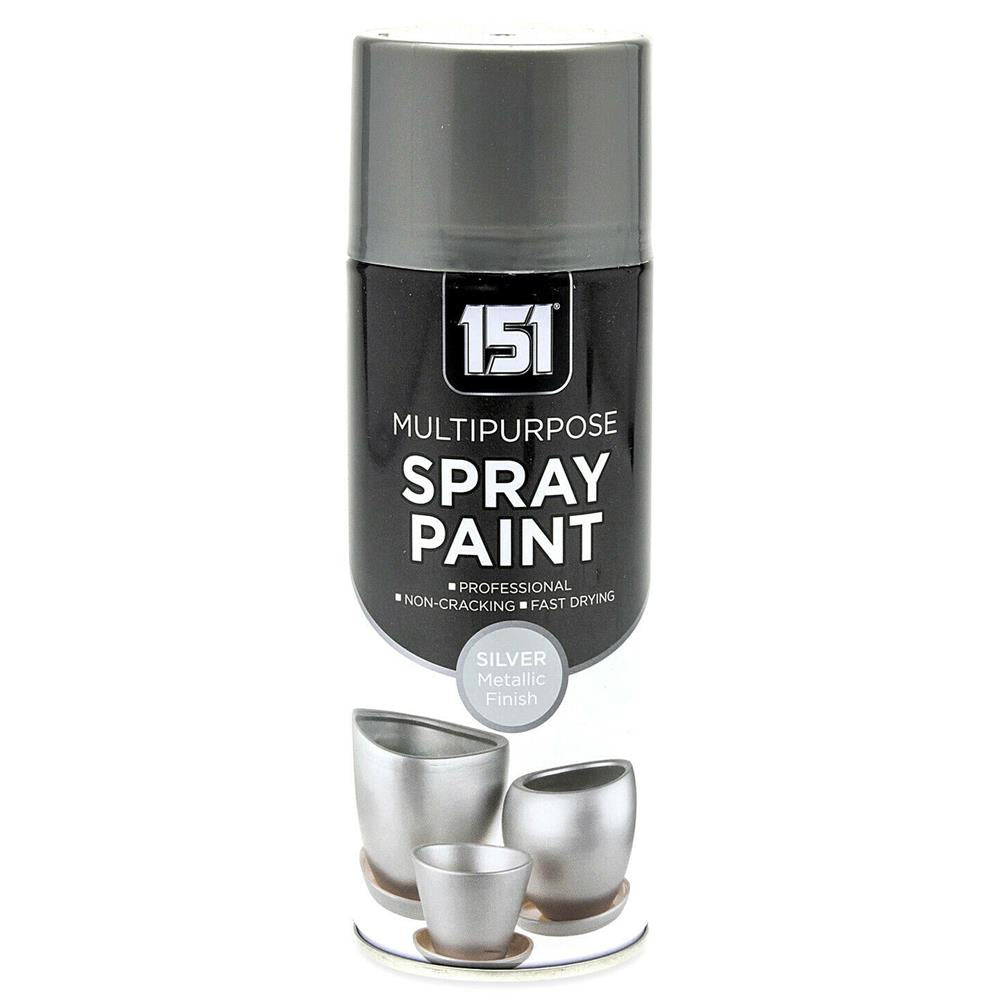 1X - 151 METALLIC SILVER SPRAY PAINT 400ML