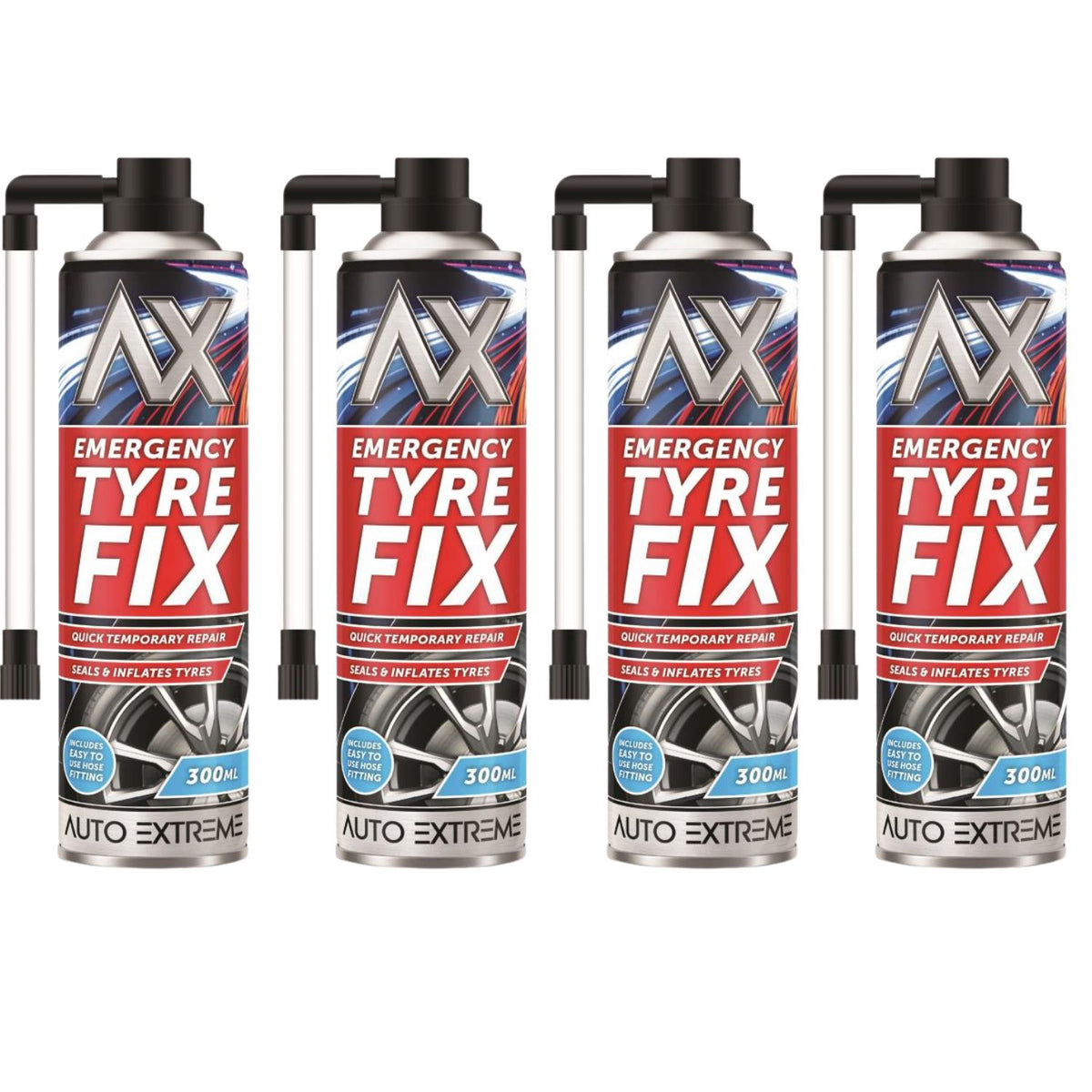 4X Auto Extreme Quick Fix Tyre Repair 300ml