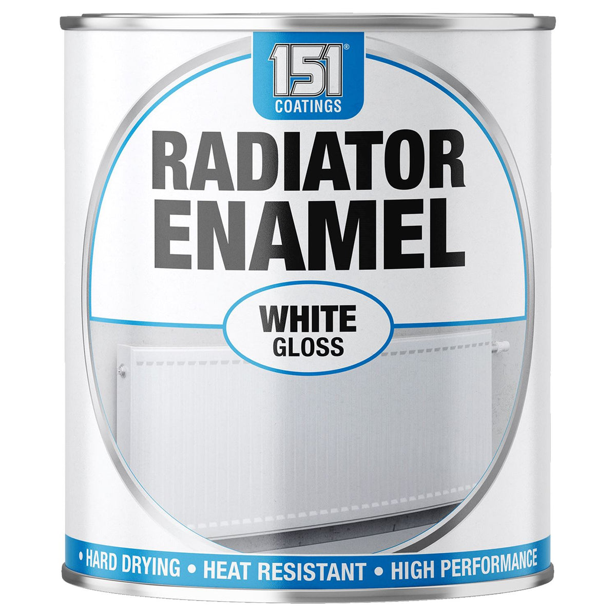 Radiator Enamel White Gloss Paint 300ml Tin Paint