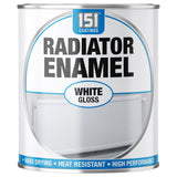 Radiator Enamel White Gloss Paint 300ml Tin Paint