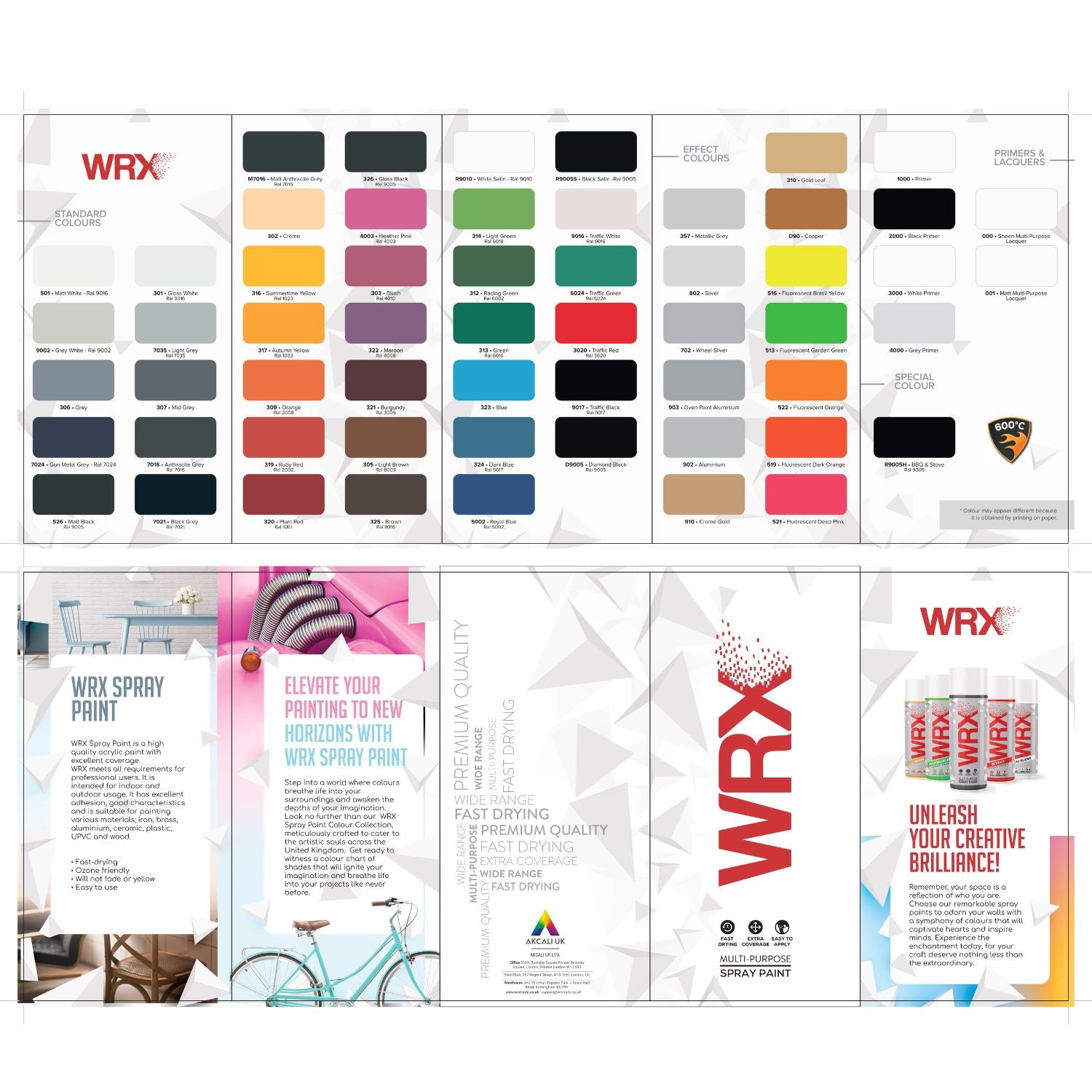 12X WRX White Surface Primer Spray Paints 400ml