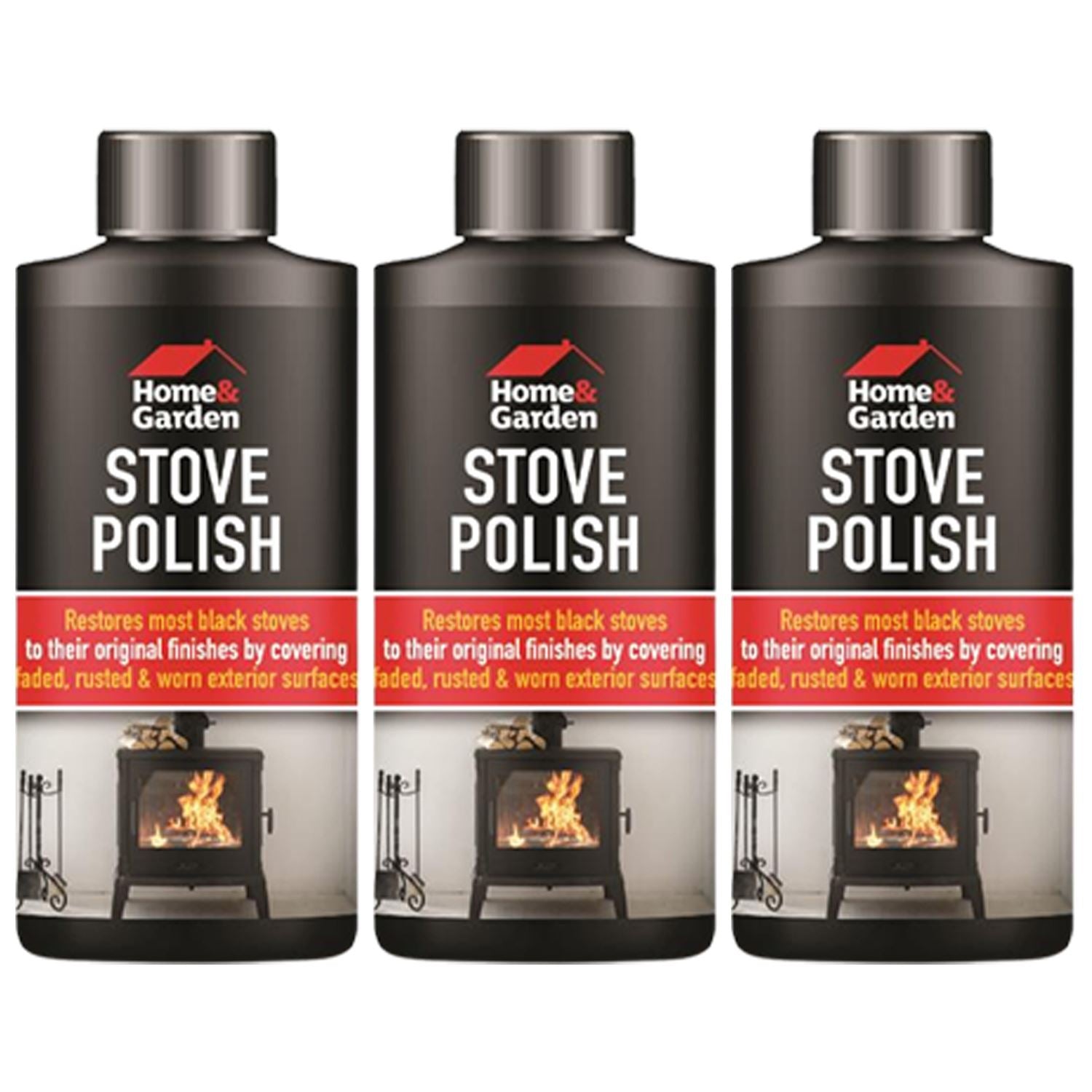 3X - Stove Polish Spray 200ml Cleaner