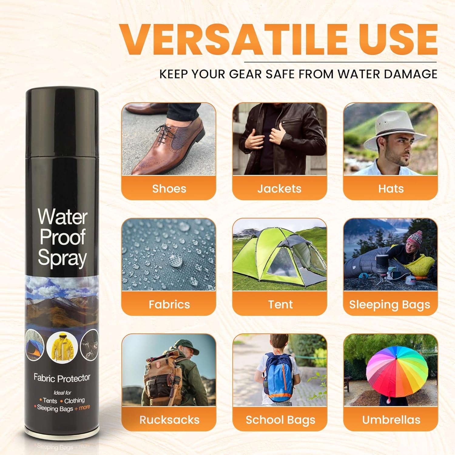 2X Waterproof Spray 300ml Waterproof Spray