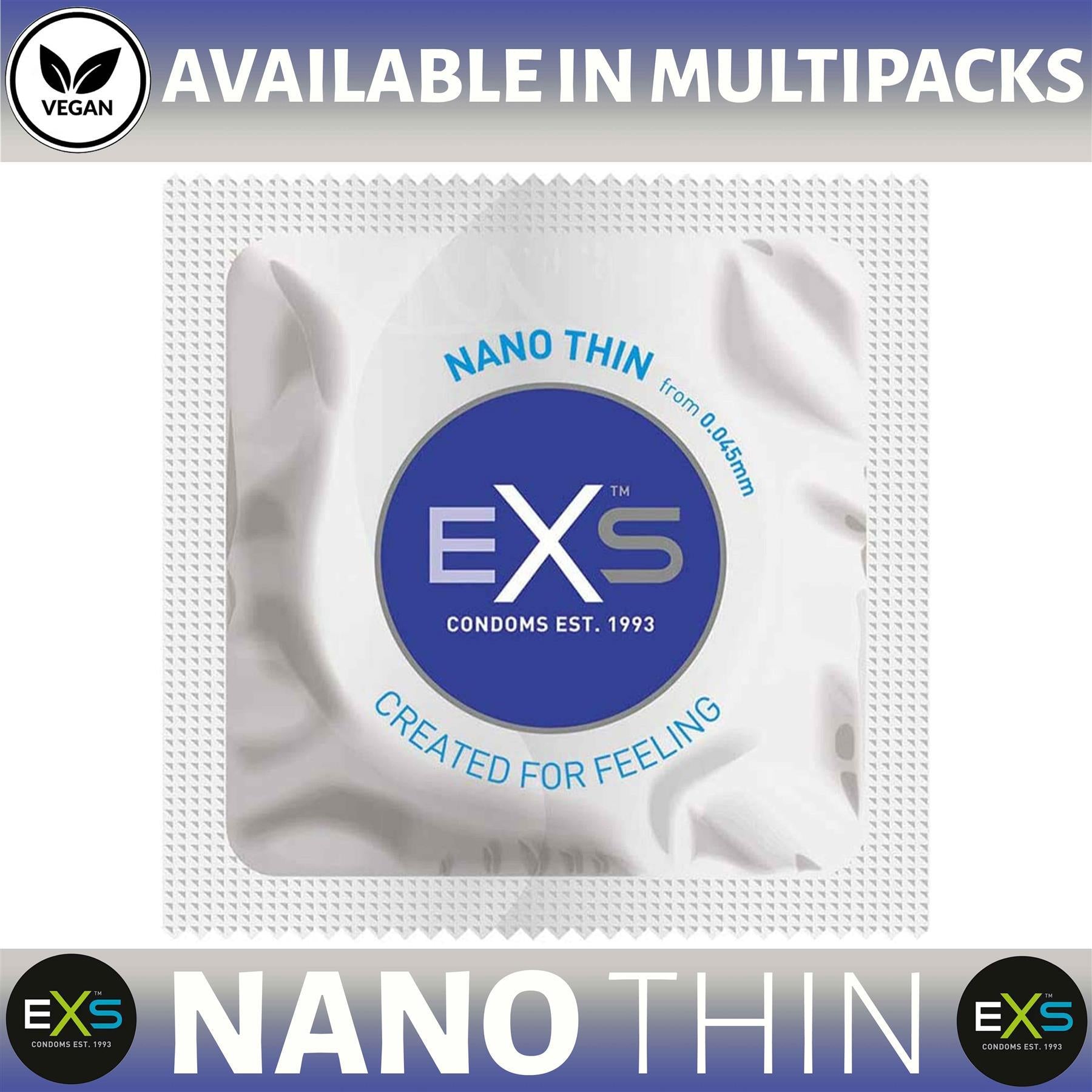 6X EXS Nano Thin Condoms Male Condom