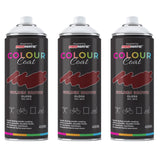 3X Golden Brown RAL 8015 Gloss Spray Paint 400ml