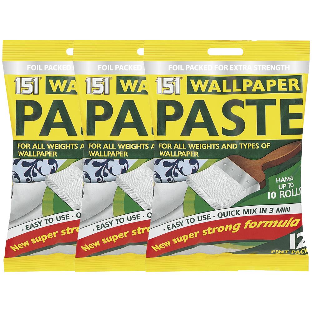 3X Wallpaper Paste 10 Roll Wallpaper Paste